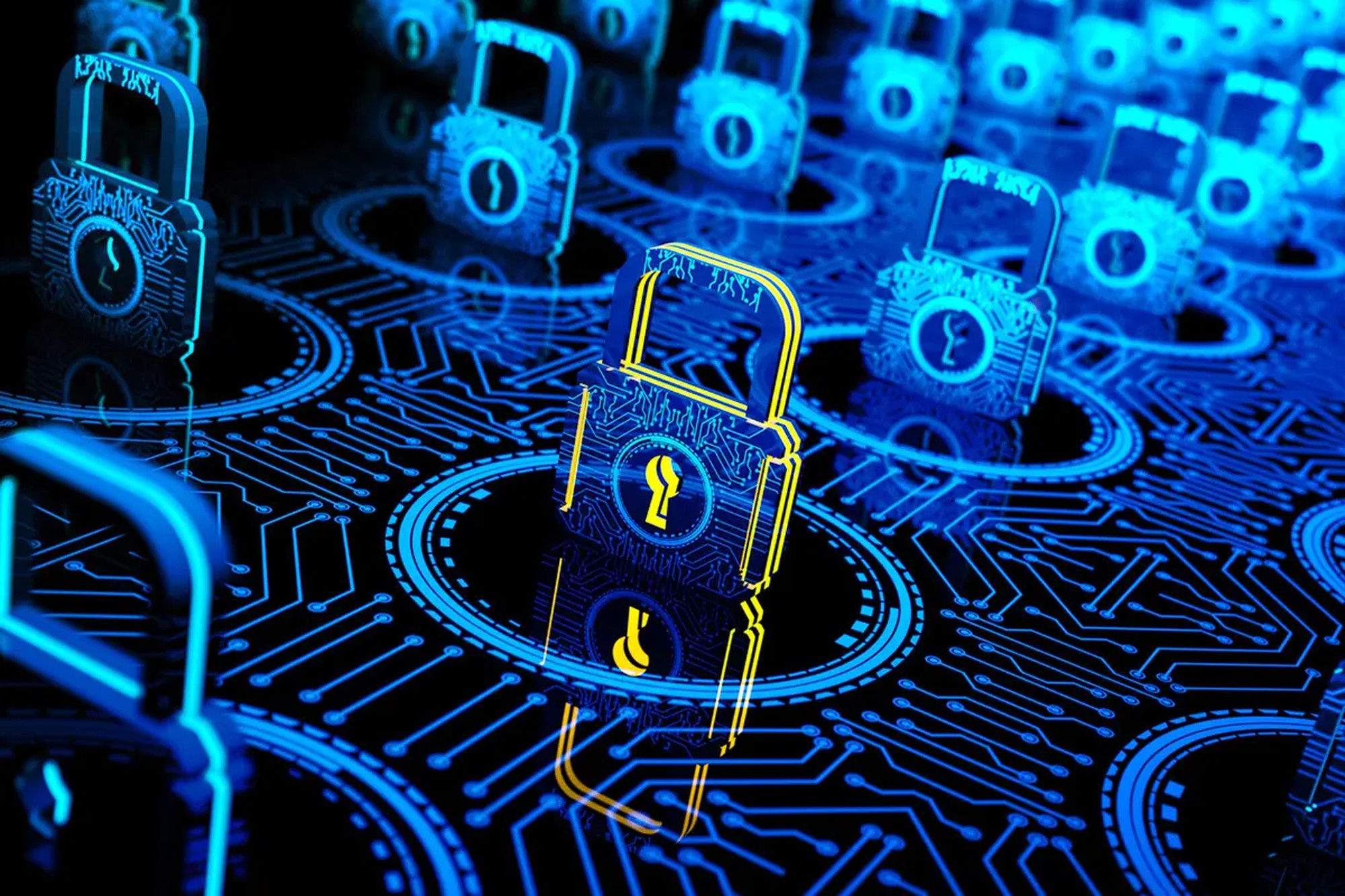 Cybersecurity AI Background